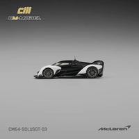 CM Model 1/64 McLaren Solus GT Black / White