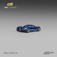CM Model 1/64 Pagani Utopia Metallic Blue