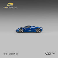CM Model 1/64 Pagani Utopia Metallic Blue