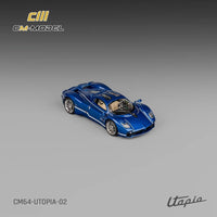CM Model 1/64 Pagani Utopia Metallic Blue