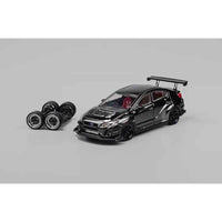 CM Model 64-WRX-06 1/64 Subaru Varis Wide Body 2.0 Chome Black