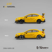 CM Model 1/64 Subaru WRX Varis Widebody 2.0 Yellow