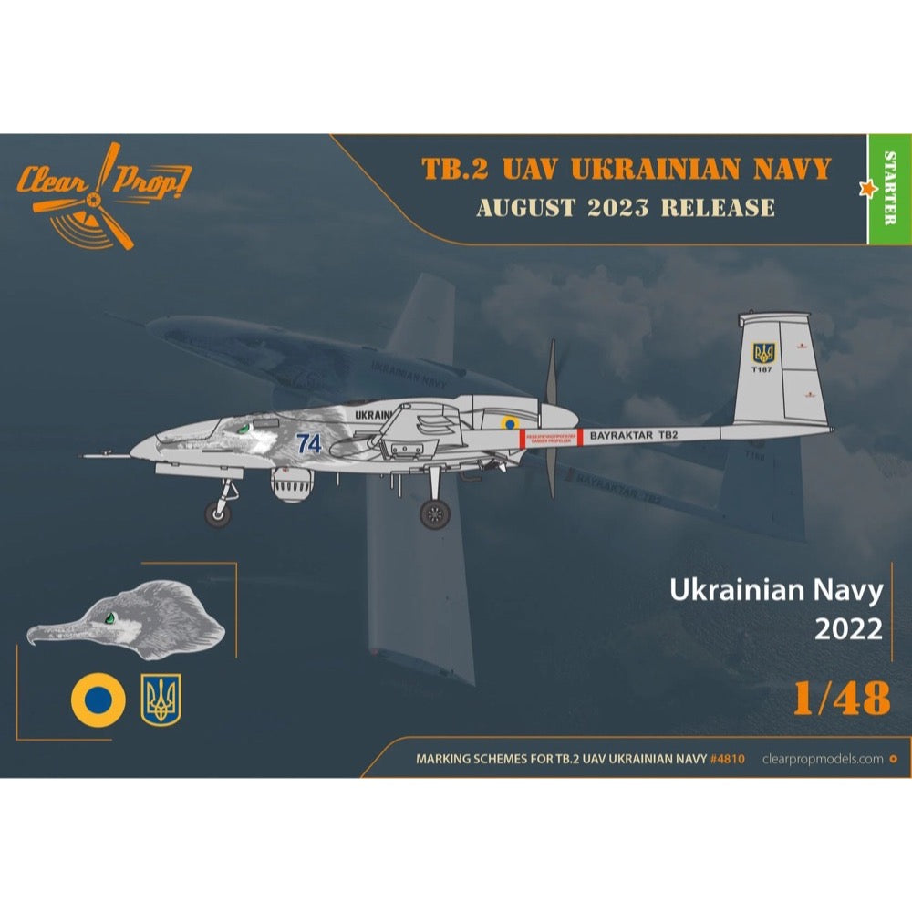 Clear Prop Models 1/48 TB.2 UAV Ukrainian Navy