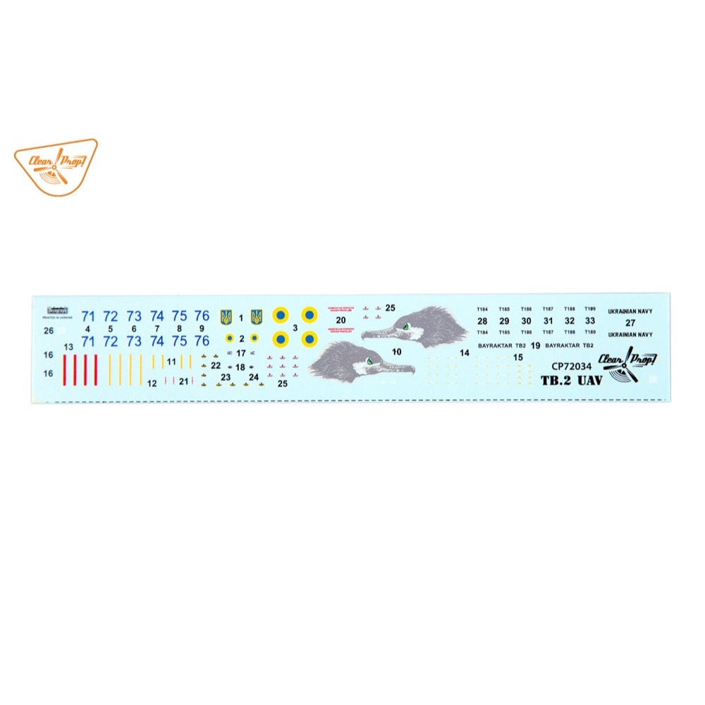 Clear Prop Models 1/72 TB.2 UAV Ukrainian Navy