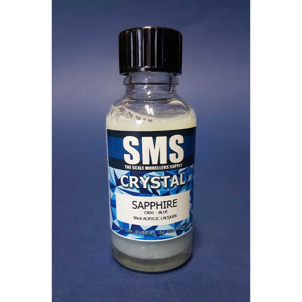 SMS CR01 Acrylic Lacquer Crystal Sapphire Blue 30ml