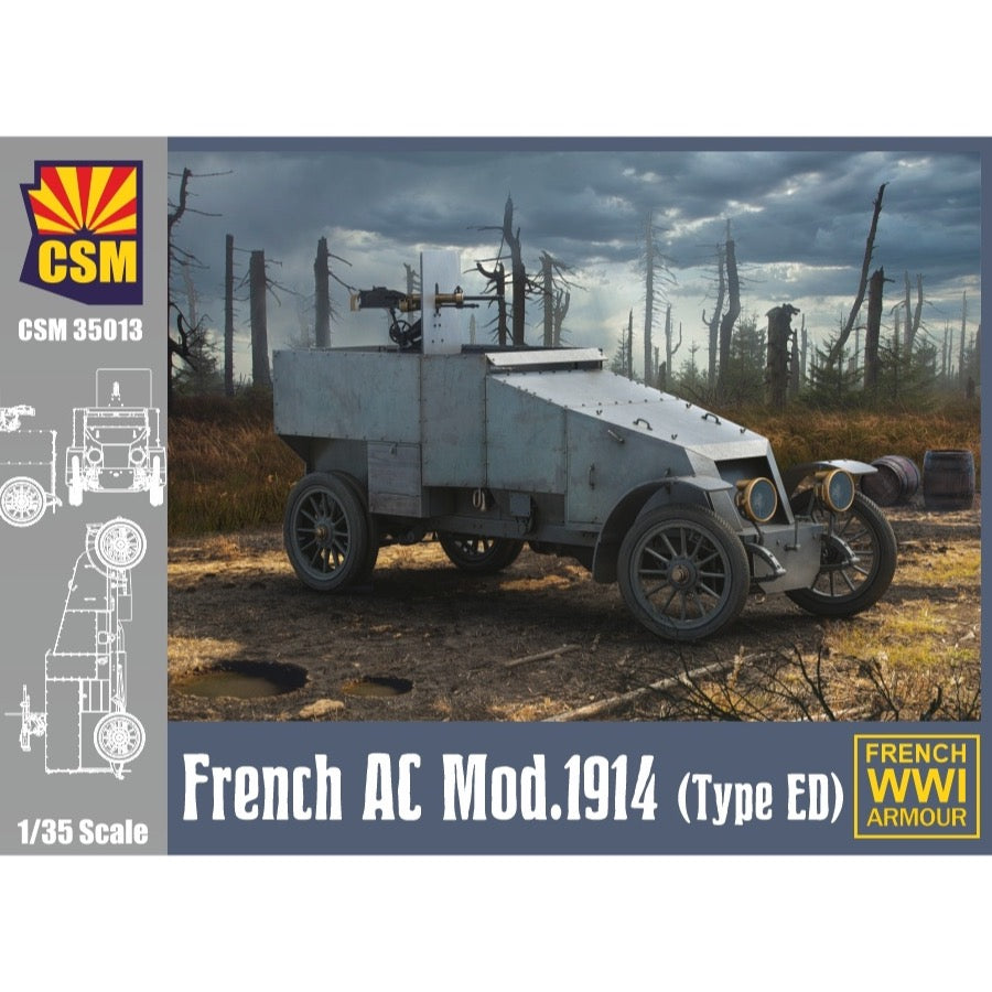 Copper State Models 35013 1/35 French Armored Car Modele 1914 Type ED