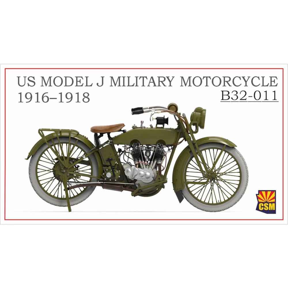 Copper State Models B32-011 1/32 US Model J Military Motorcycle 1916‚Äì1918