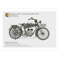 Copper State Models B35-002 1/35 Wanderer 4PS 1916 Motorcycle