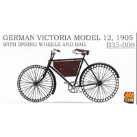 Copper State Models B35-008 1/35 German Victoria Bicycle Model 12 1905 with Spring Wheels and Bag