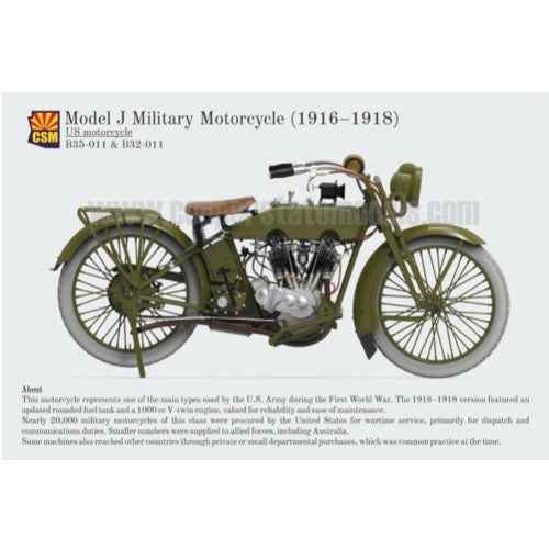 Copper State Models B35-011 1/35 US Model J Military Motorcycle 1916‚Äì1918