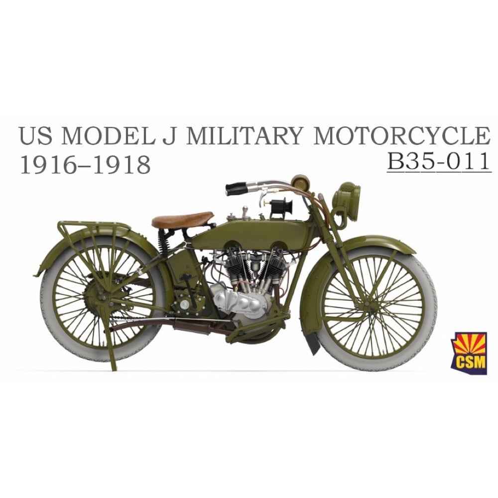 Copper State Models B35-011 1/35 US Model J Military Motorcycle 1916‚Äì1918