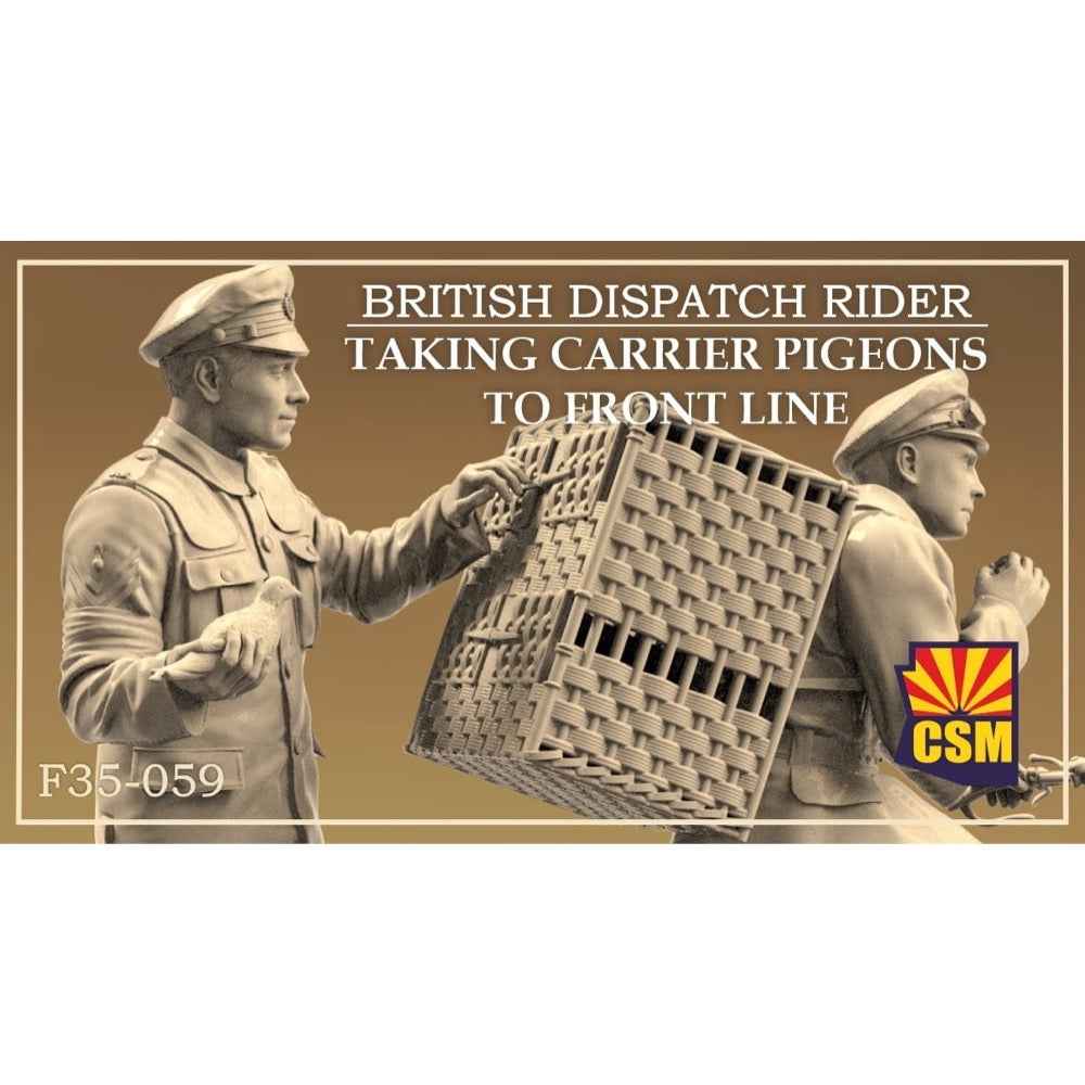 Copper State Models F35-059 1/35 British Dispatch Rider Taking Carrier Pigeons To The Front Line