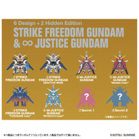 Bandai CT232176 QMSV Mini Strike Freedom Gundam & Infinite Justice Gundam 6974913232176