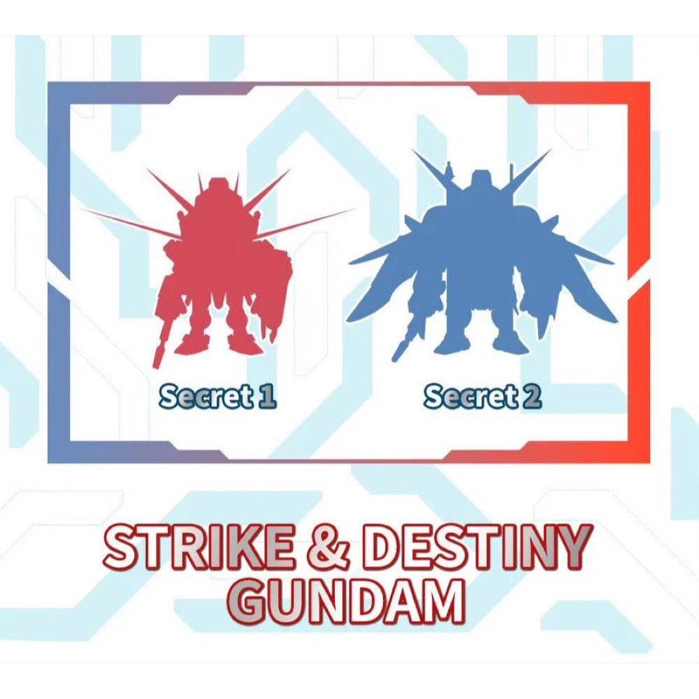 Bandai QMSV Mini Strike Freedom Gundam & Destiny Gundam