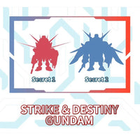 Bandai QMSV Mini Strike Freedom Gundam & Destiny Gundam