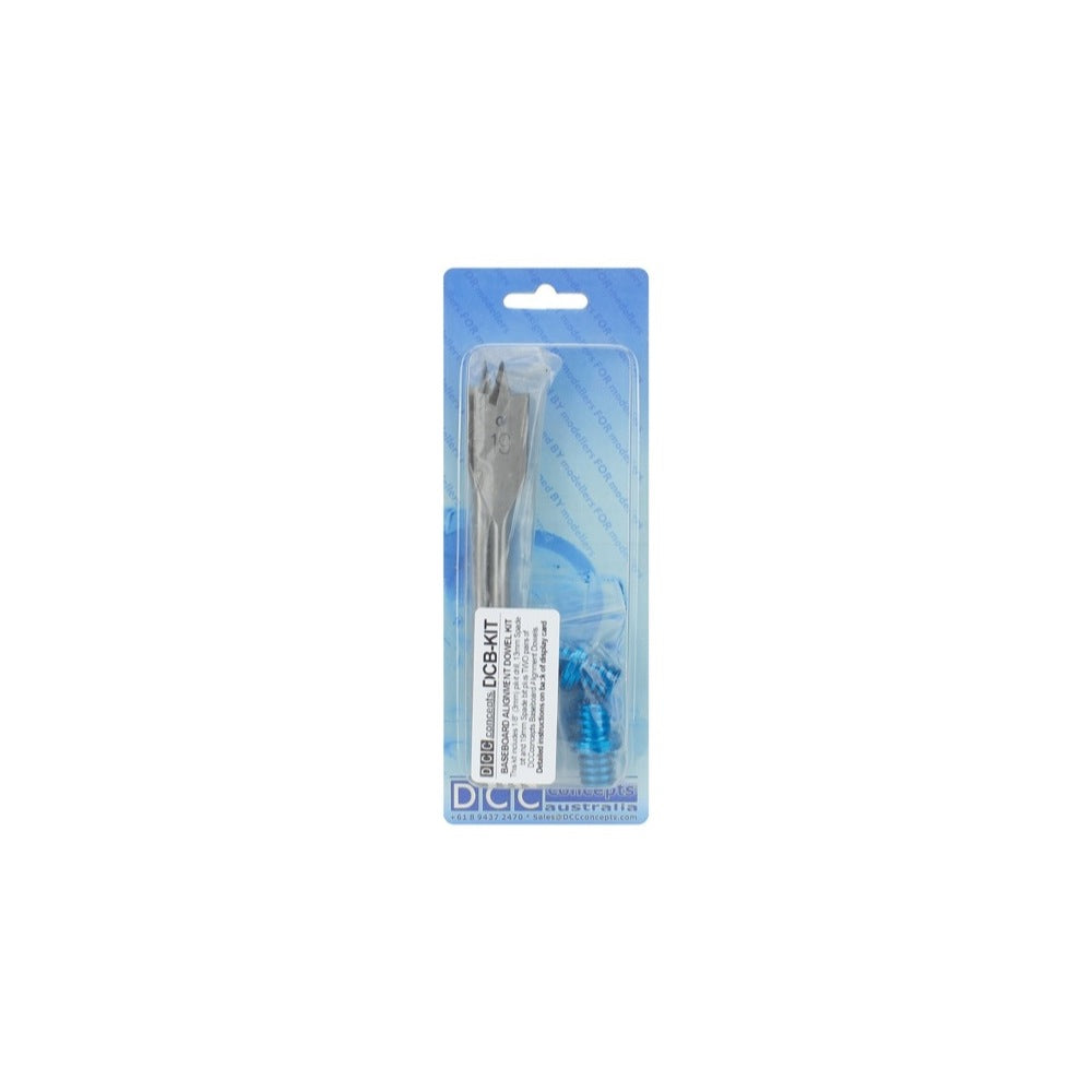DCC Concepts DCB-BDkit Baseboard Dowels with Spade Drill Bits 2 Pack
