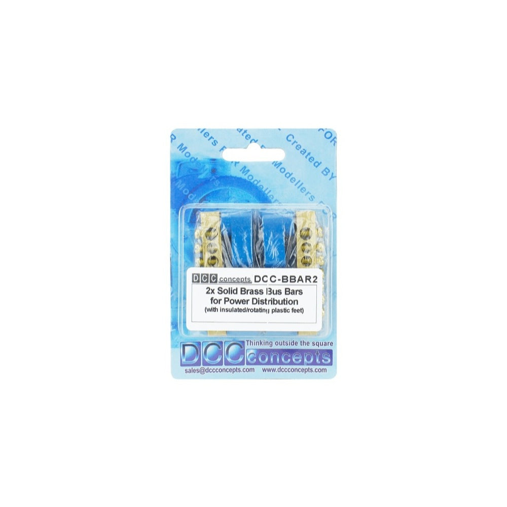 DCC Concepts DCC-Bbar2 Solid Brass Distribution Bars 2 Pack