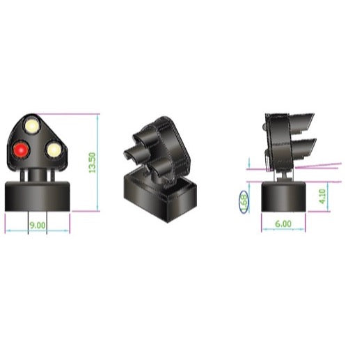 DCC Concepts DCD-GS-BR-D OO 12 x 3-Light Diesel Era Expansion/Analogue Pack