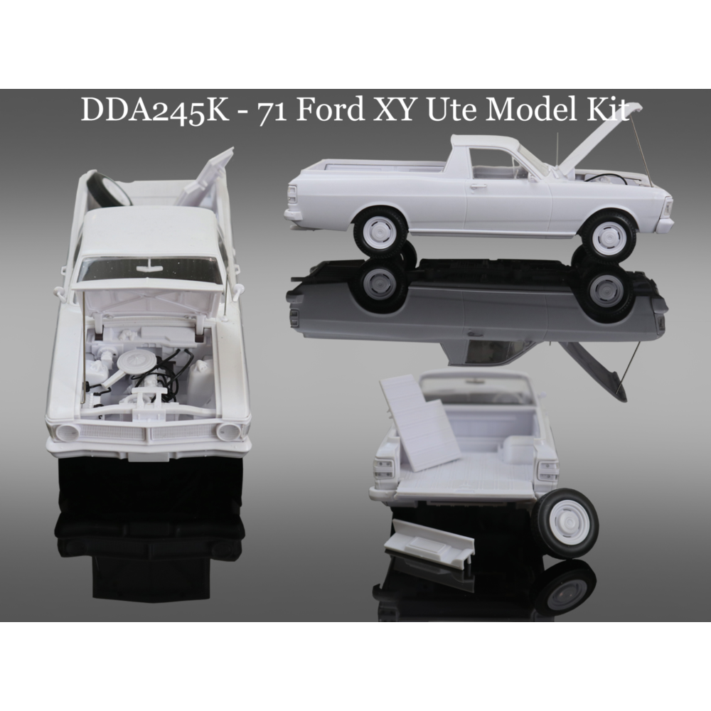 DDA 1/24 DDA245K XY Standard Ford Ute Plastic Kit w/Sealed Body, Opening Tailgate, Opening Bonnet w/Engine, Spare Wheel & Fuel Tank Compartment