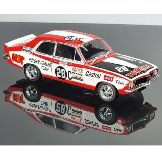 Diecast Distributors DDA607 1/24 No.28C LJ Torana Brock Bathurst Winner Fully Detailed Opening Doors, Bonnet and Boot
