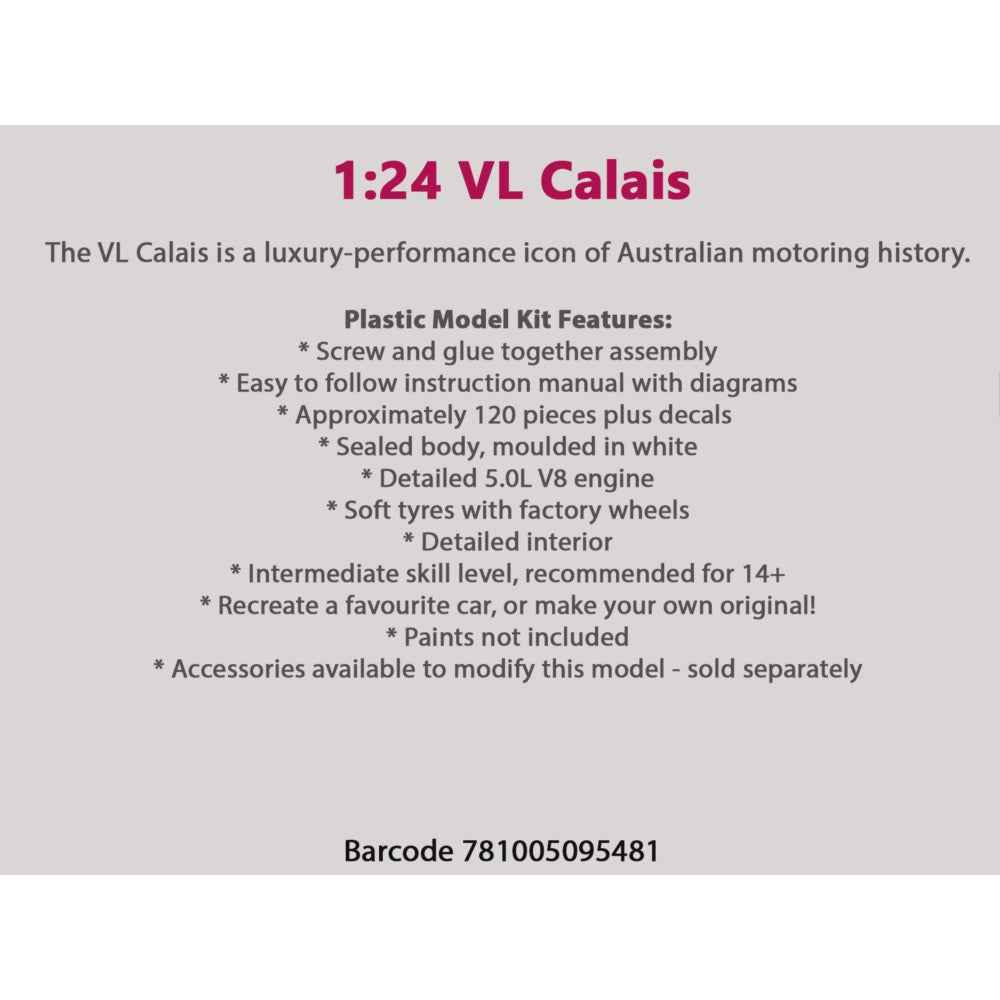 DDA 707K 1/24 Holden VL Calais Plastic Kit