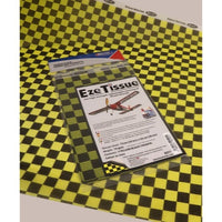 Deluxe Materials BD77 Eze Tissue Black/Yellow chequer