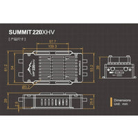 Dualsky Summit 220XHV 220A 14S OPTO ESC
