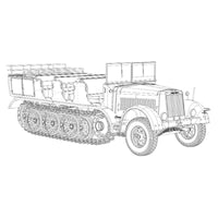 Das Werk 35037 1/35 Mtl. Zgkrwg. 8t, Sd.Kfz. 7 with Crew