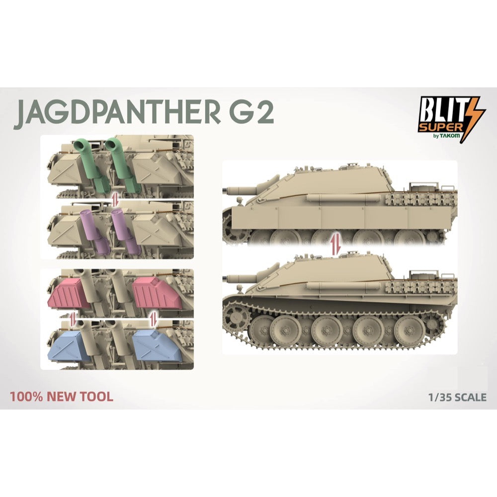 Das Werk 1/35 Jagdpanther G2 Sd.Kfz. 173 Plastic Model Kit