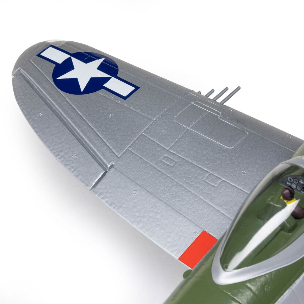 E-Flite Micro P-47 Thunderbolt 625mm BNF Basic with AS3X and SAFE Select