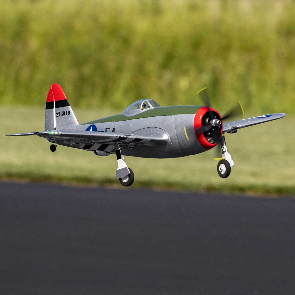 E-Flite Micro P-47 Thunderbolt 625mm BNF Basic with AS3X and SAFE Select