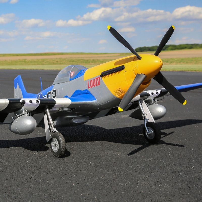 E-Flite EFL01250 P-51D Mustang 1.5m RC Plane (Bind-n-Fly Basic)