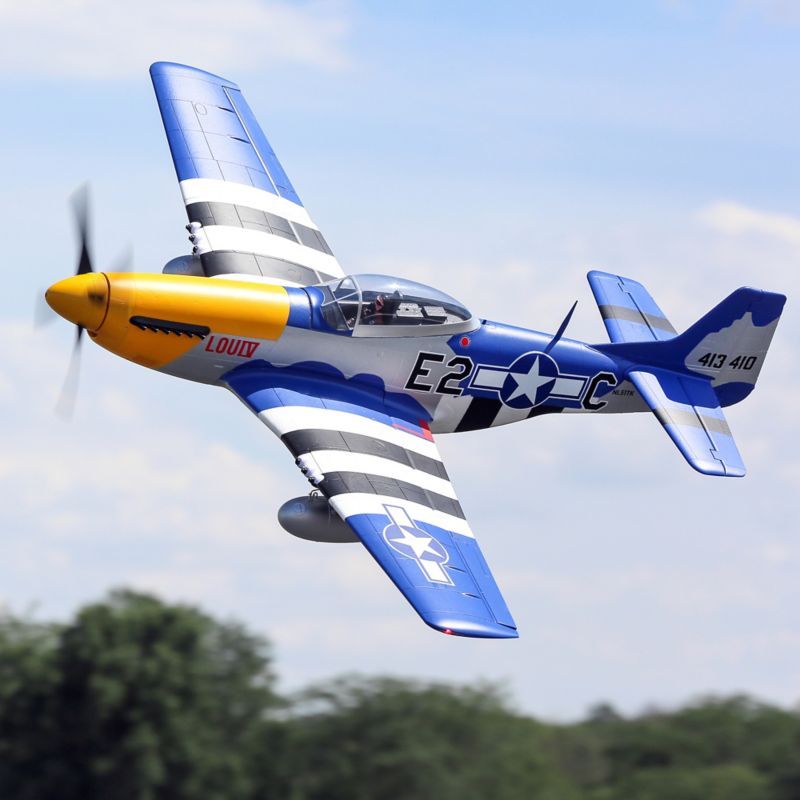 E-Flite EFL01250 P-51D Mustang 1.5m RC Plane (Bind-n-Fly Basic)