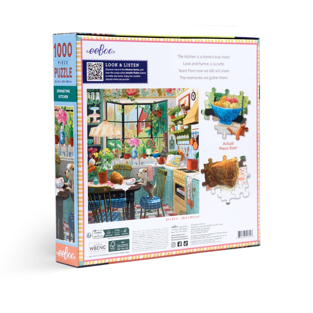 Eeboo Springtime Kitchen 1000pc Jigsaw Puzzle