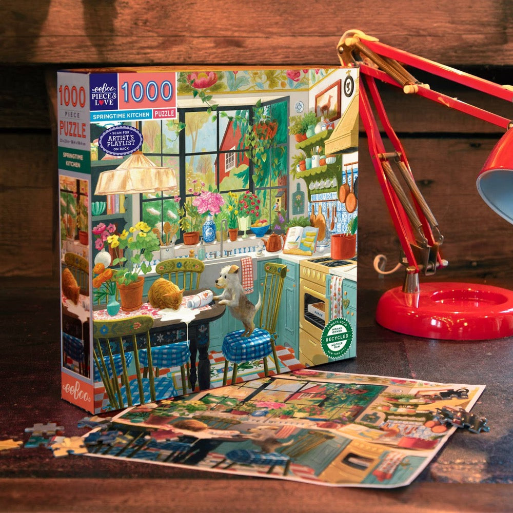 Eeboo Springtime Kitchen 1000pc Jigsaw Puzzle