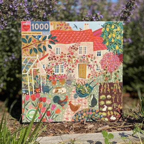 eeBoo English Cottage 1000pc Jigsaw Puzzle