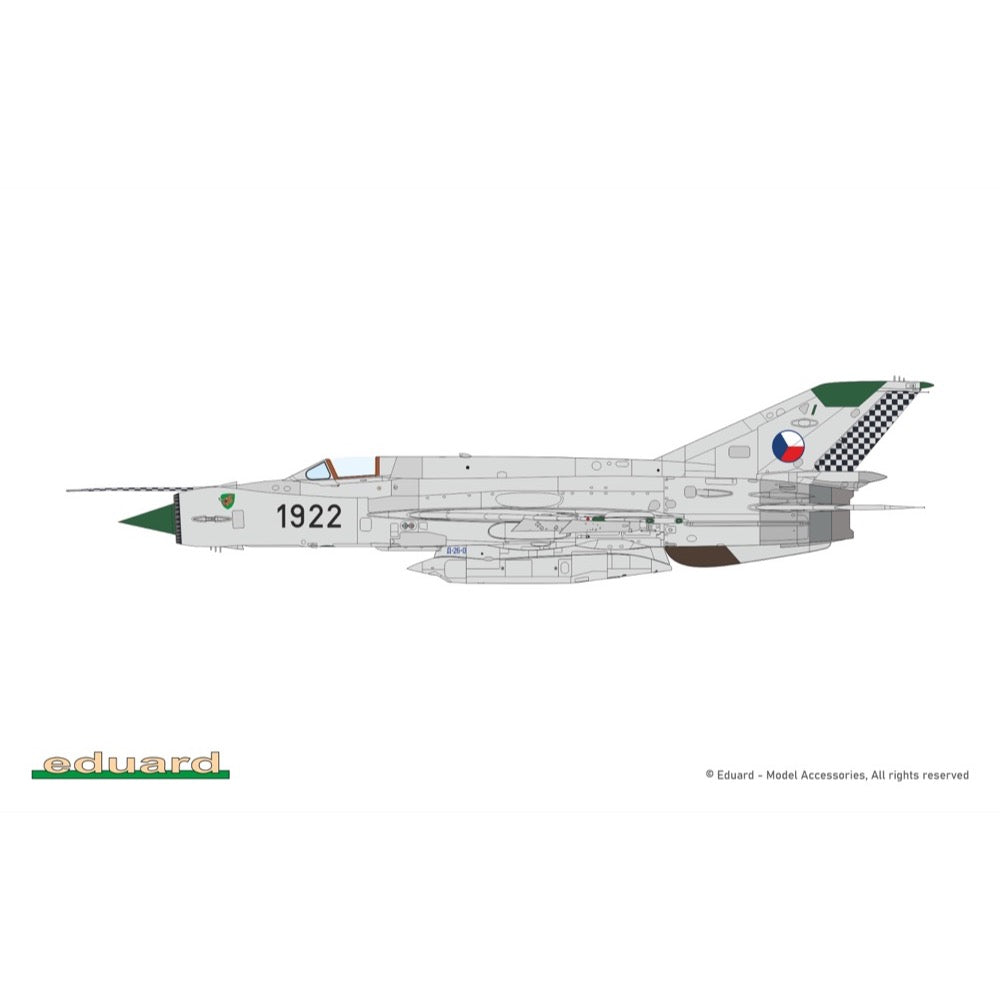 Eduard 1/72 ERKA / MiG-21R V Ceskoslovensku Model Kit