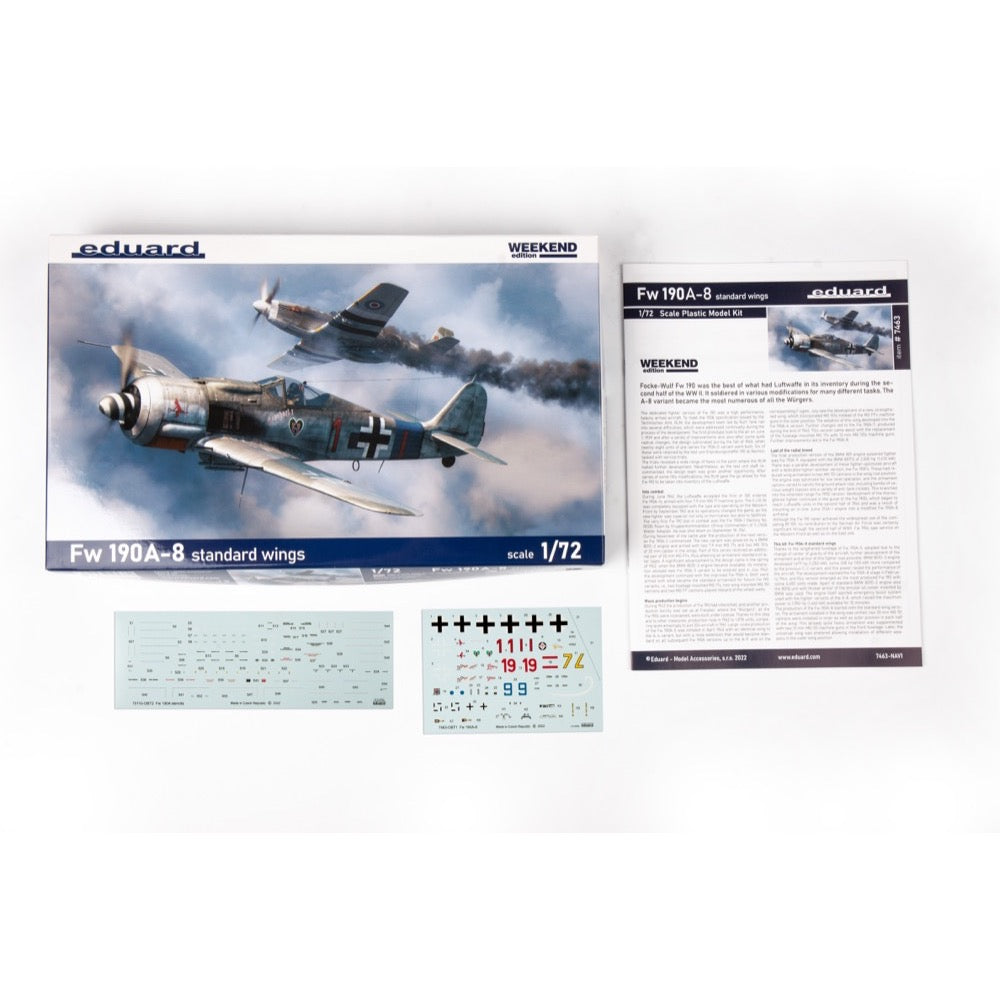 Eduard 1/72 Fw 190A-8 standard wings Plastic Model Kit [07463]