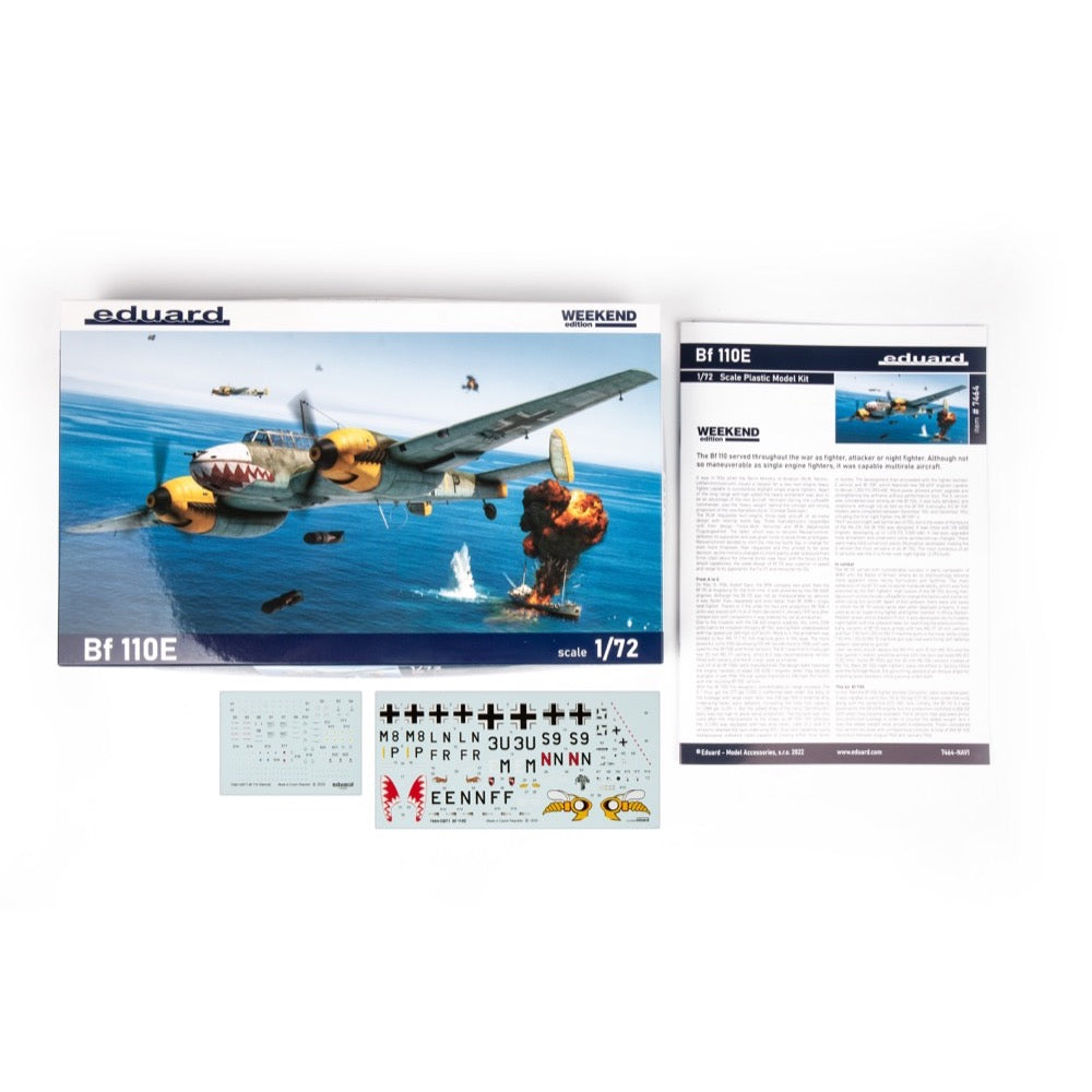 Eduard 1/72 Bf 110E Plastic Model Kit [07464]