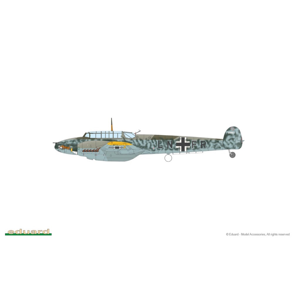 Eduard 1/72 Bf 110E Plastic Model Kit [07464]
