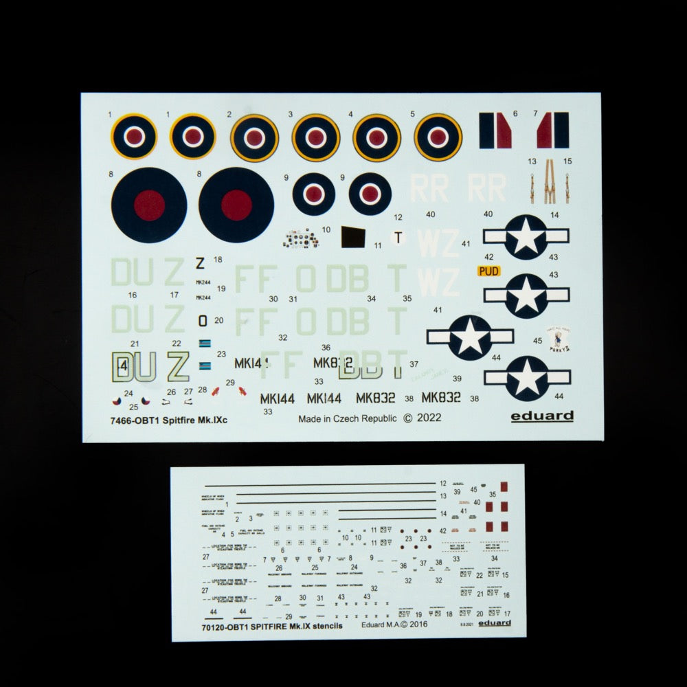 Eduard 1/72 Spitfire Mk.IXc Plastic Model Kit
