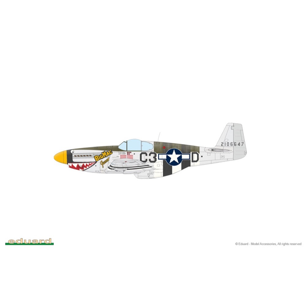 Eduard 1/48 Overlord: D-Day Mustangs / P-51B Mustang Dual Combo Plastic Model Kit