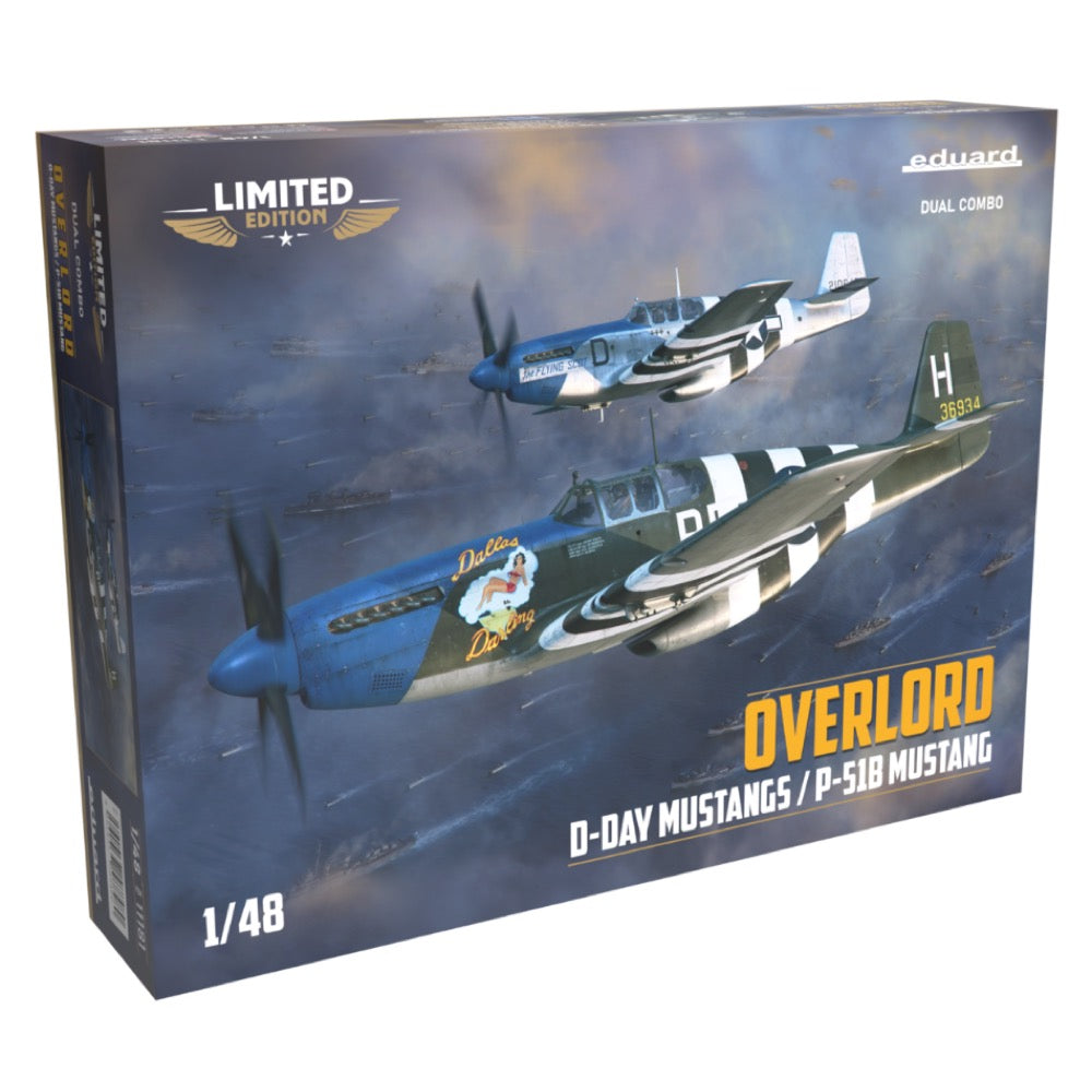 Eduard 1/48 Overlord: D-Day Mustangs / P-51B Mustang Dual Combo Plastic Model Kit
