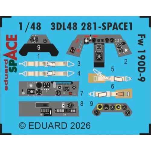Eduard 1/48 Fw 190D-9 SPACE Set for MiniArt