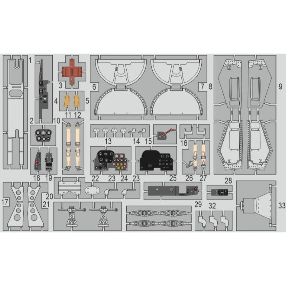 Eduard 1/72 Me 262A Photo Etch Set for Arma Hobby