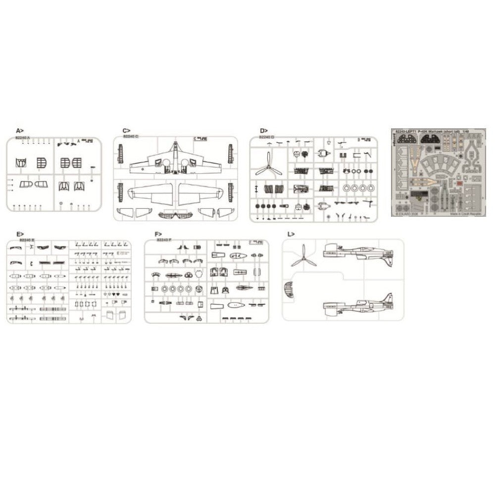 Eduard 1/48 P-40K Short Tail ProfiPACK Model Kit