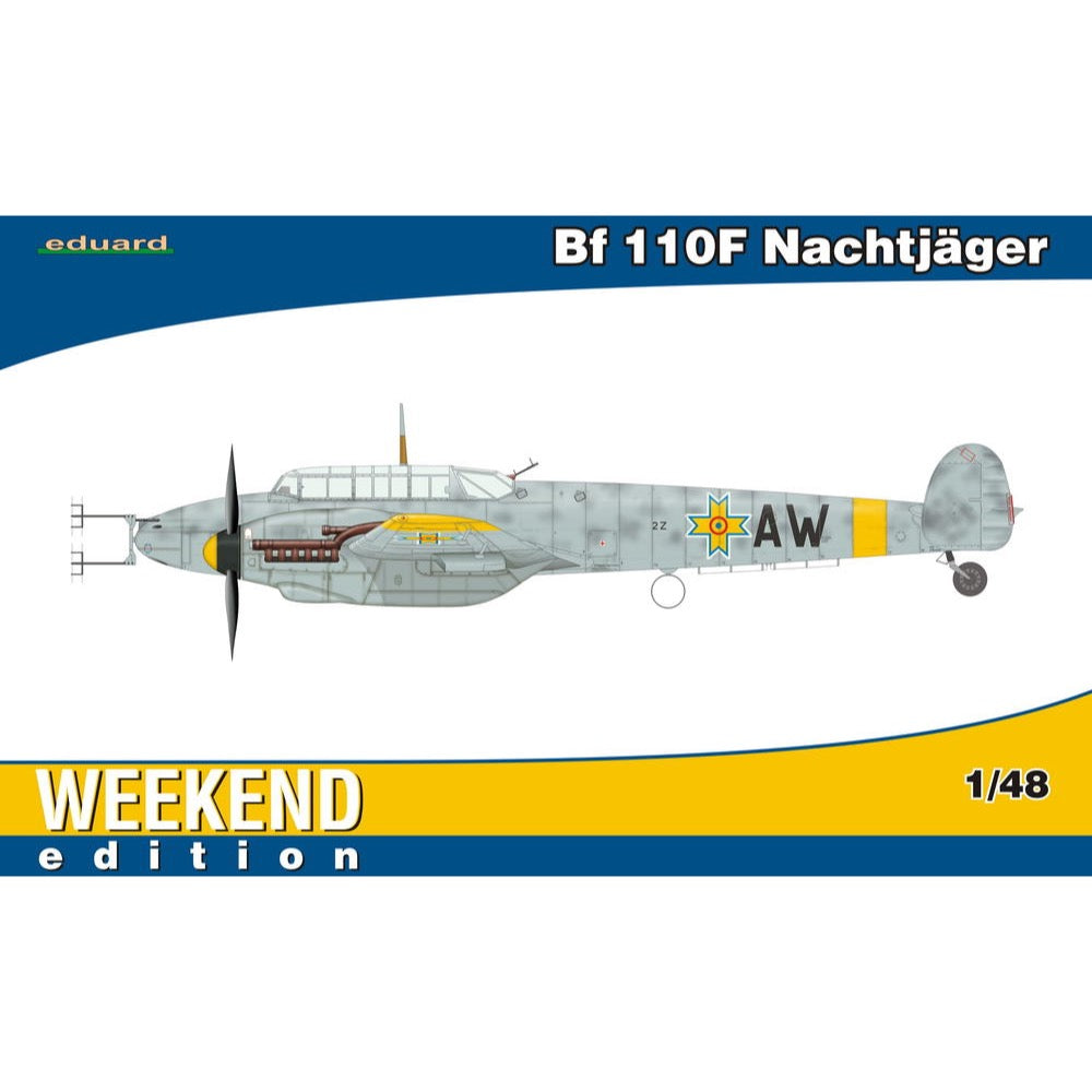 Eduard 1/48 Bf 110F Nachtjager Plastic Model Kit