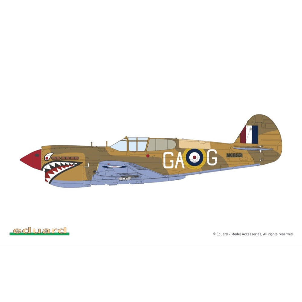 Eduard 1/48 P-40E Warhawk Plastic Model Kit