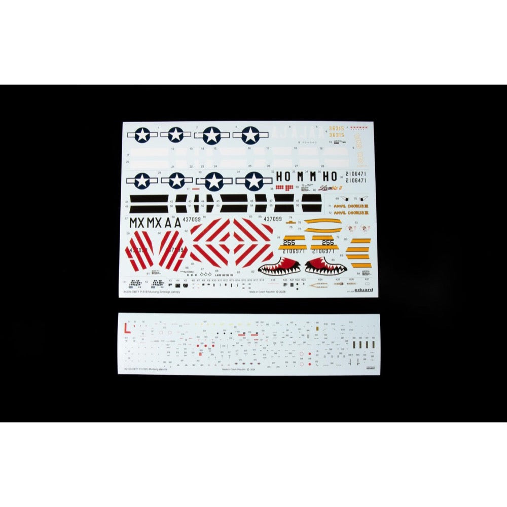 Eduard 1/48 P-51B/C Mustang Birdcage Canopy Plastic Model Kit