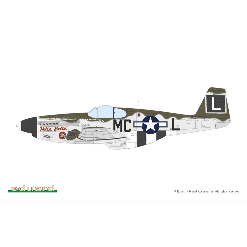 Eduard 1/48 P-51B Malcolm Hood Weekend Edition Model Kit